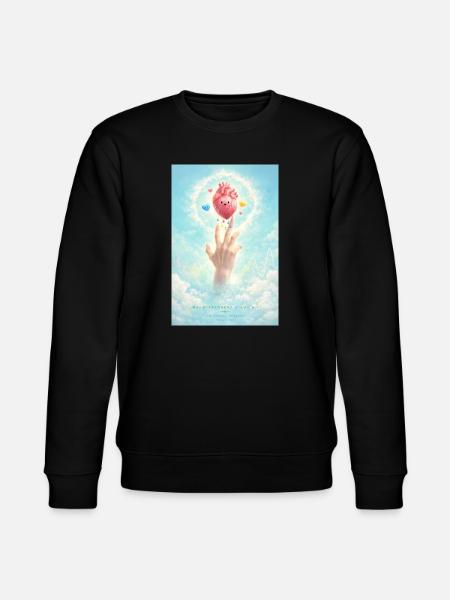 Herzballon im Himmel - Stanley/Stella Unisex Bio-Sweatshirt CHANGER  - Schwarz