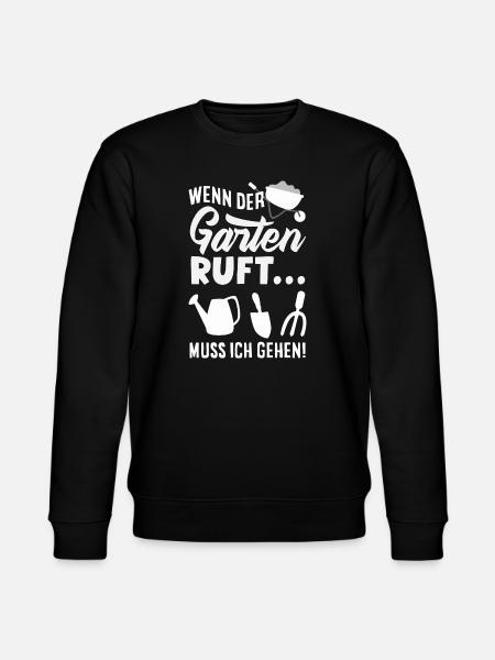Wenn Der Garten Ruft - Stanley/Stella Unisex Bio-Sweatshirt CHANGER - Schwarz