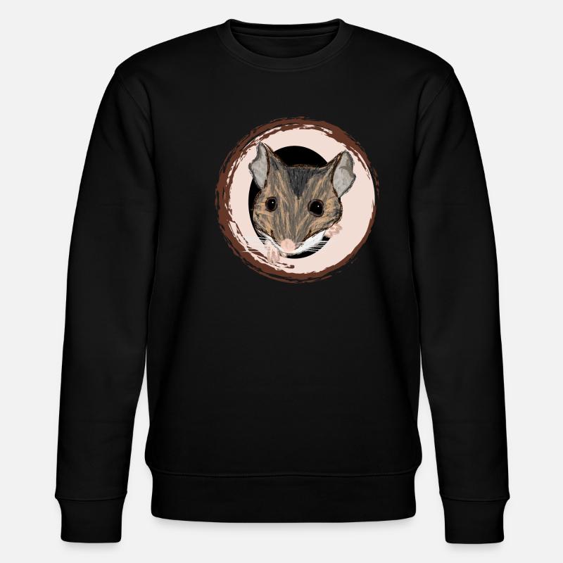 Waldmaus / Wood Mouse II - Stanley/Stella Unisex Bio-Sweatshirt CHANGER  - Schwarz