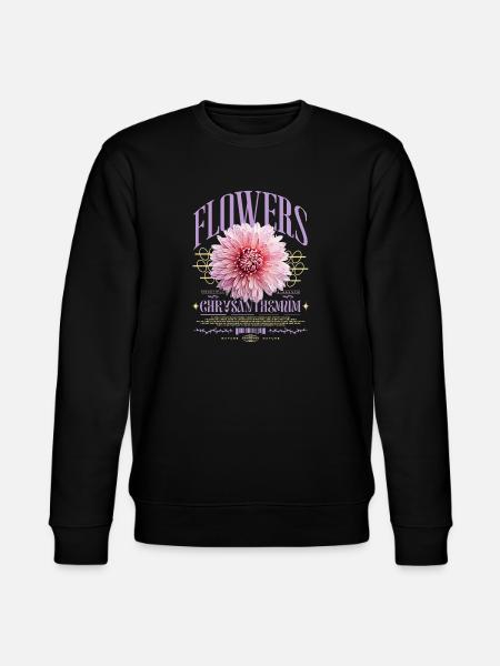 Chrysanthemum Chrysanthemums - Stanley/Stella CHANGER Unisex Organic Sweatshirt - black