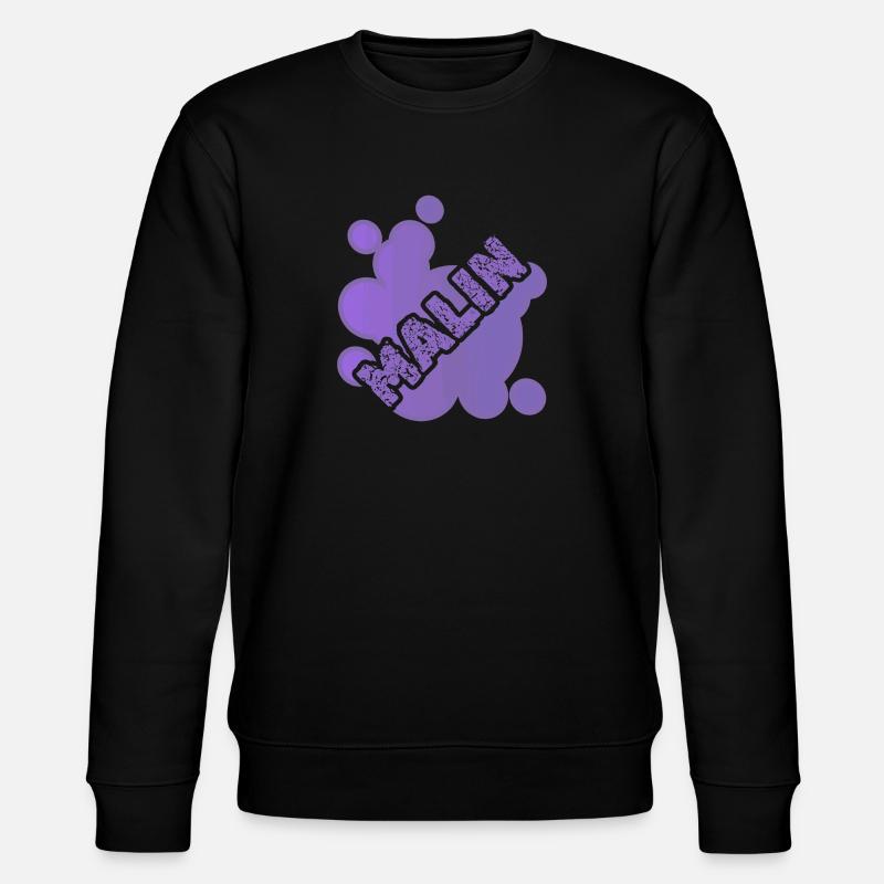 First name Malin - Stanley/Stella CHANGER Unisex Organic Sweatshirt - black