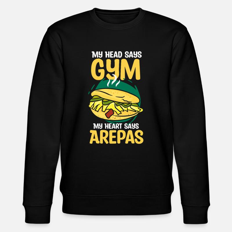 Arepas Venezolanische Küche Design - Stanley/Stella Unisex Bio-Sweatshirt CHANGER  - Schwarz