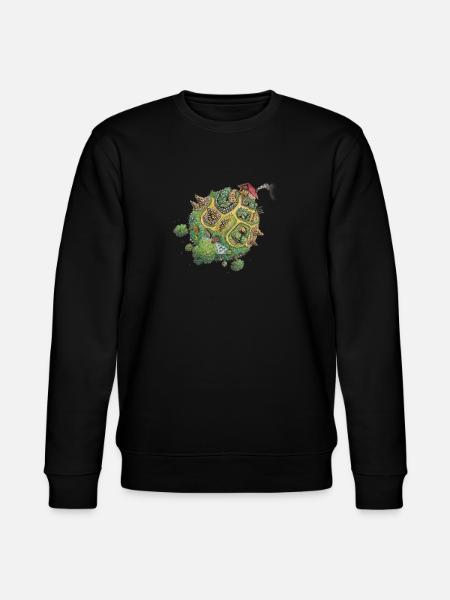 Planet Hortus - green planet - Stanley/Stella CHANGER Unisex Organic Sweatshirt - black