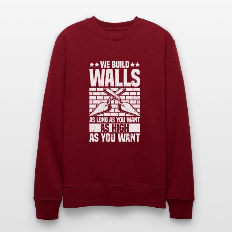 Bricklayer Brick Layer Brickmason Mason Stanley/Stella CHANGER Unisex Organic Sweatshirt