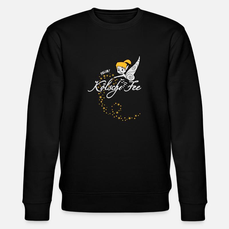 Kölsche Fee - Stanley/Stella Unisex Bio-Sweatshirt CHANGER  - Schwarz