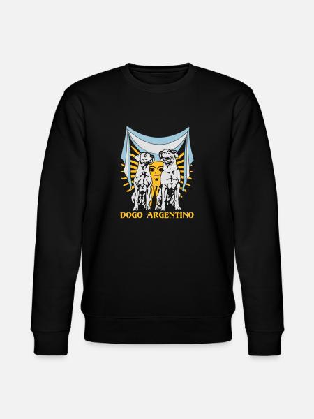 Dogo Argentino Flag - Stanley/Stella CHANGER Unisex Organic Sweatshirt - black