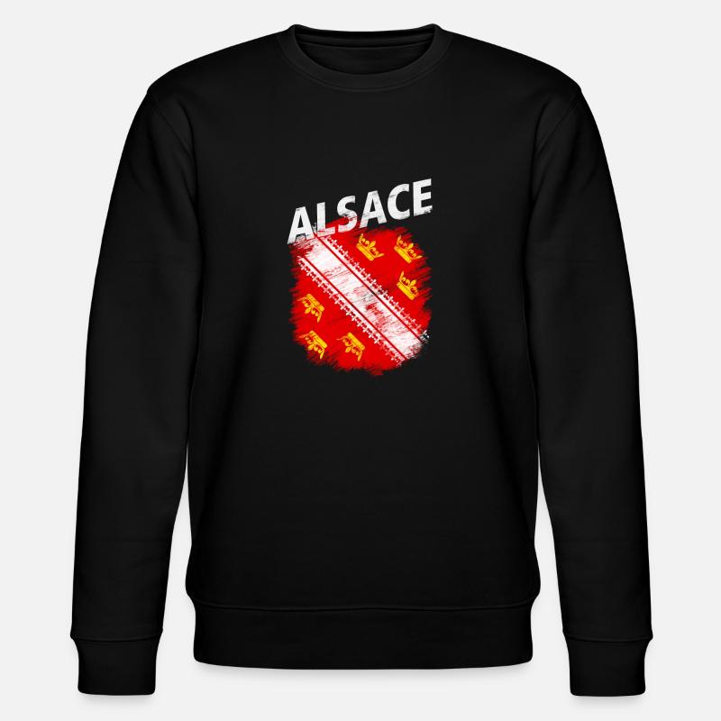 Alsace - Stanley/Stella Unisex Bio-Sweatshirt CHANGER  - Schwarz