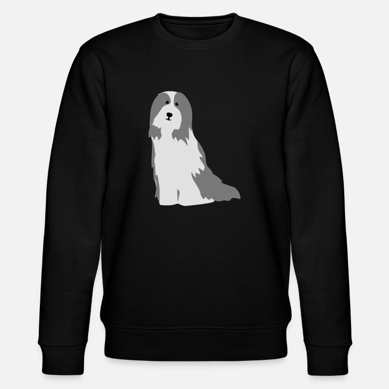 Bearded Collie - Stanley/Stella Unisex Bio-Sweatshirt CHANGER  - Schwarz