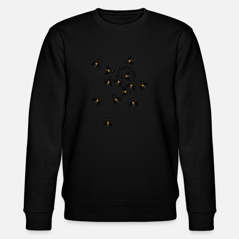 Bienen - Stanley/Stella Unisex Bio-Sweatshirt CHANGER  - Schwarz