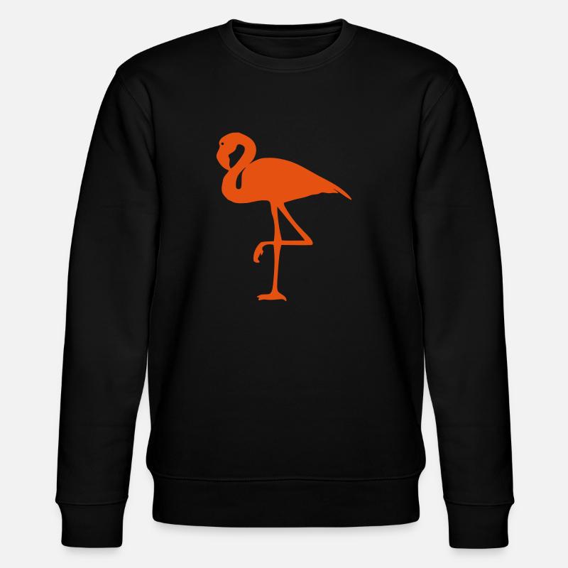 Flamingo - Stanley/Stella Unisex Bio-Sweatshirt CHANGER  - Schwarz