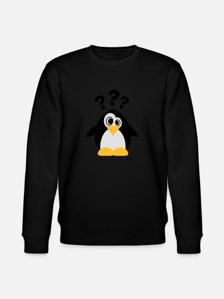 Dummer Pinguin - Stanley/Stella Unisex Bio-Sweatshirt CHANGER  - Schwarz