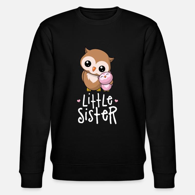 Petite soeur - Petite soeur chouette - Sweat bio CHANGER Stanley/Stella Unisexe - noir
