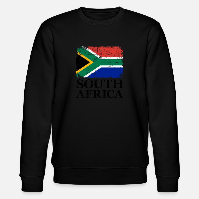 Südafrika - Stanley/Stella Unisex Bio-Sweatshirt CHANGER  - Schwarz