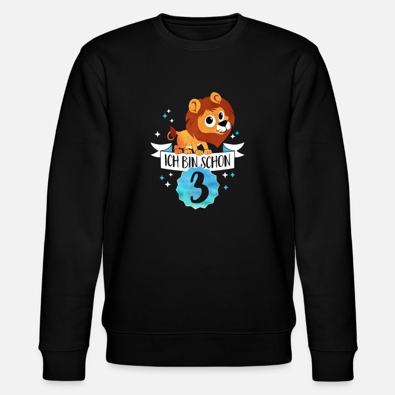 I'm already 3 - Stanley/Stella CHANGER Unisex Organic Sweatshirt - black