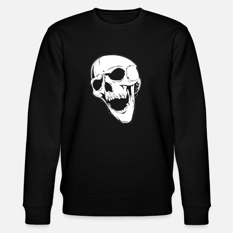 crâne qui pleure - Sweat bio CHANGER Stanley/Stella Unisexe - noir