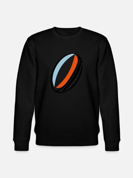 rugby ball france - Stanley/Stella CHANGER Unisex Organic Sweatshirt - black