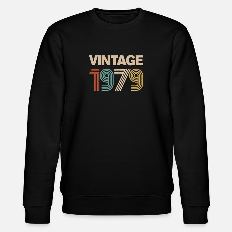 Millésime 1979 - Sweat bio CHANGER Stanley/Stella Unisexe - noir