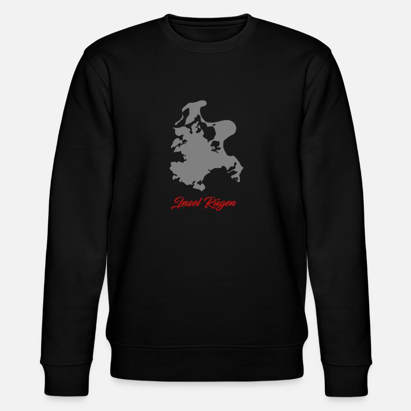 Insel Rügen - Stanley/Stella Unisex Bio-Sweatshirt CHANGER  - Schwarz