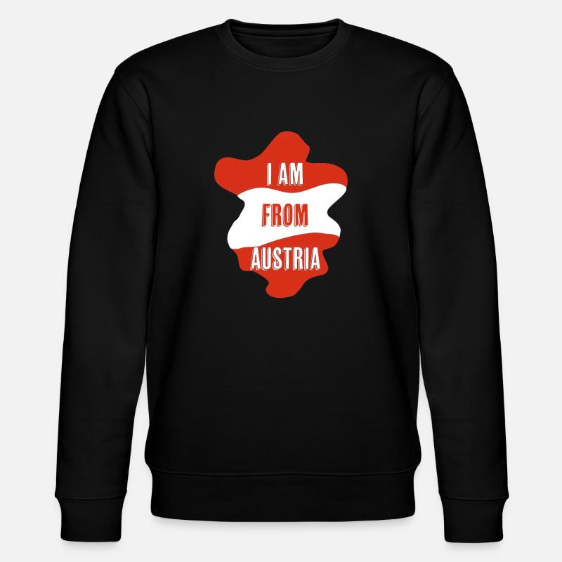 I am from AUSTRIA - Stanley/Stella CHANGER Unisex Organic Sweatshirt - black