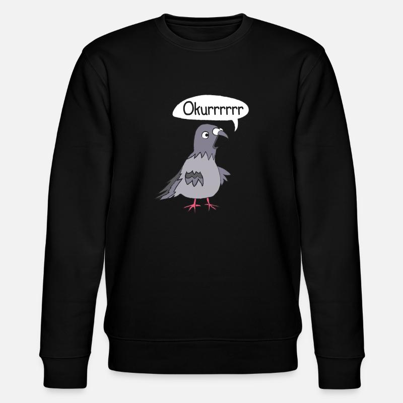Lustiges Tauben Vogel Taubenzucht - Stanley/Stella Unisex Bio-Sweatshirt CHANGER  - Schwarz