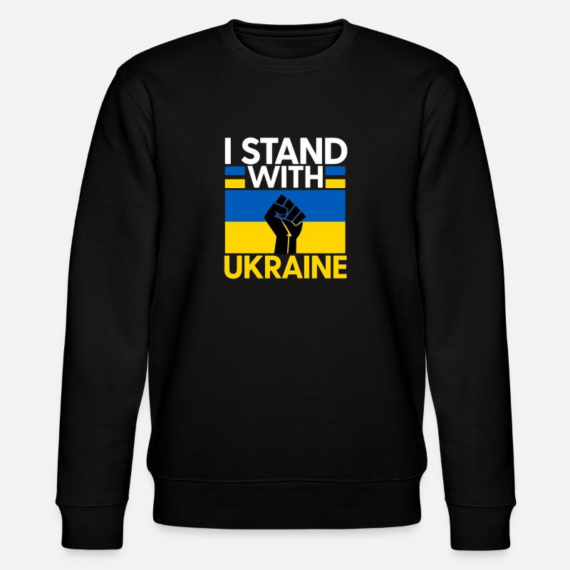 Ukraine - Stanley/Stella Unisex Bio-Sweatshirt CHANGER  - Schwarz