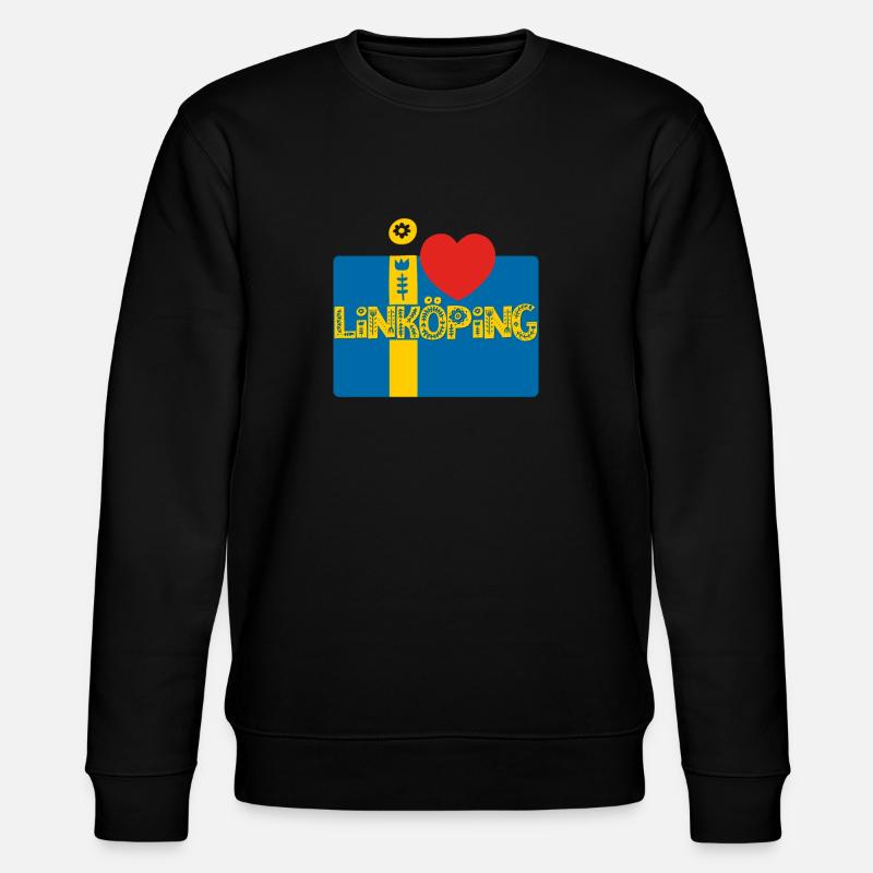 Linköping - Stanley/Stella Unisex Bio-Sweatshirt CHANGER  - Schwarz