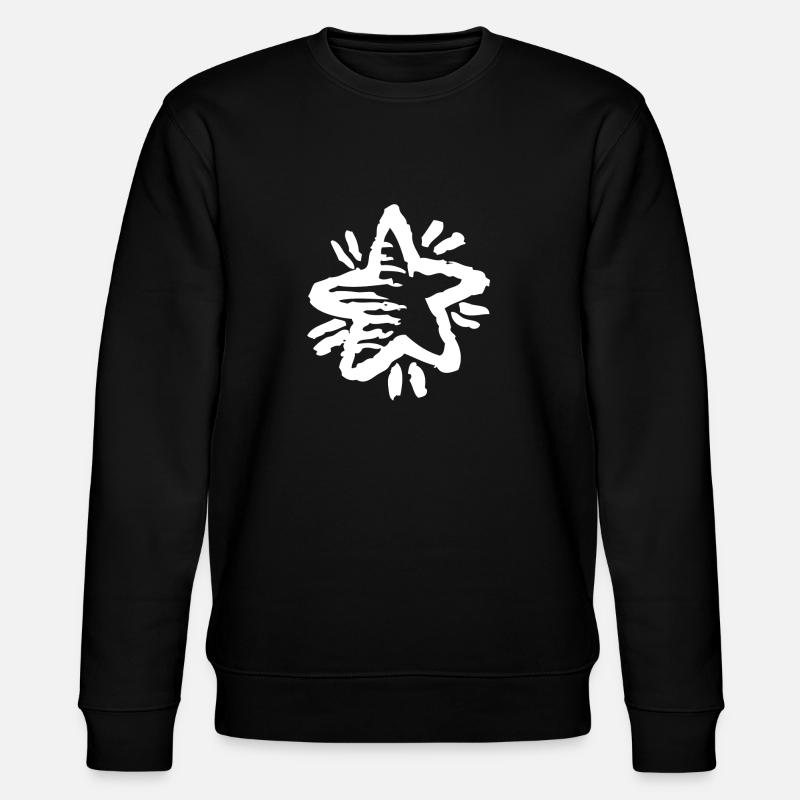 Sternschnuppe - Stanley/Stella Unisex Bio-Sweatshirt CHANGER  - Schwarz