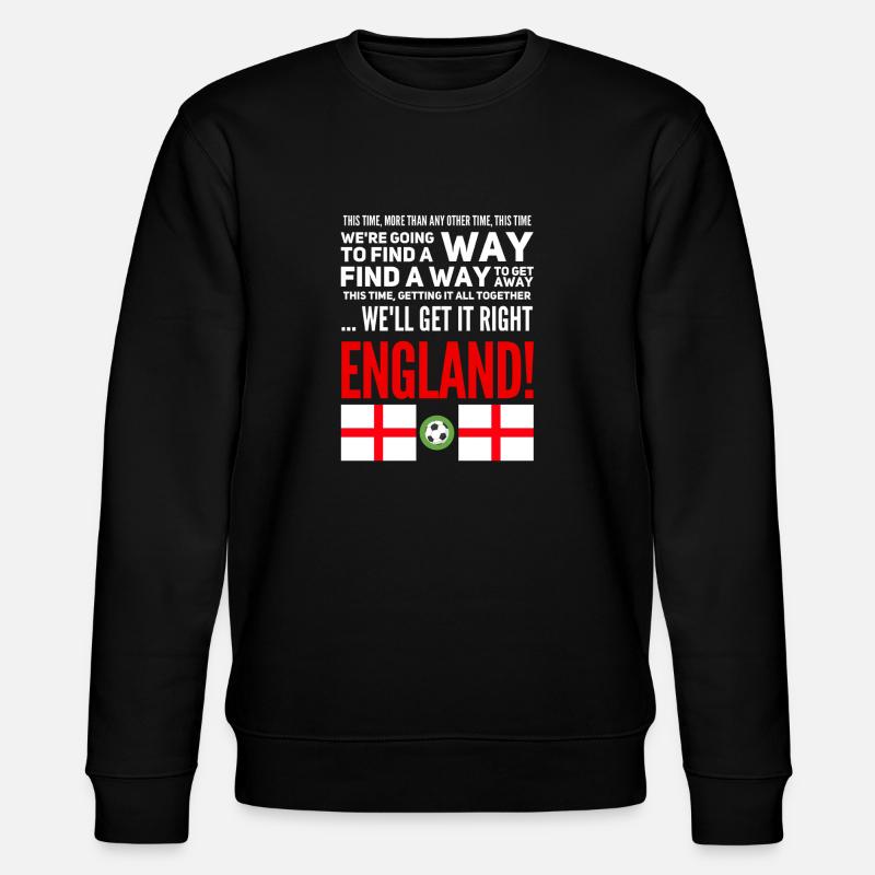 Angleterre de football - Sweat bio CHANGER Stanley/Stella Unisexe - noir