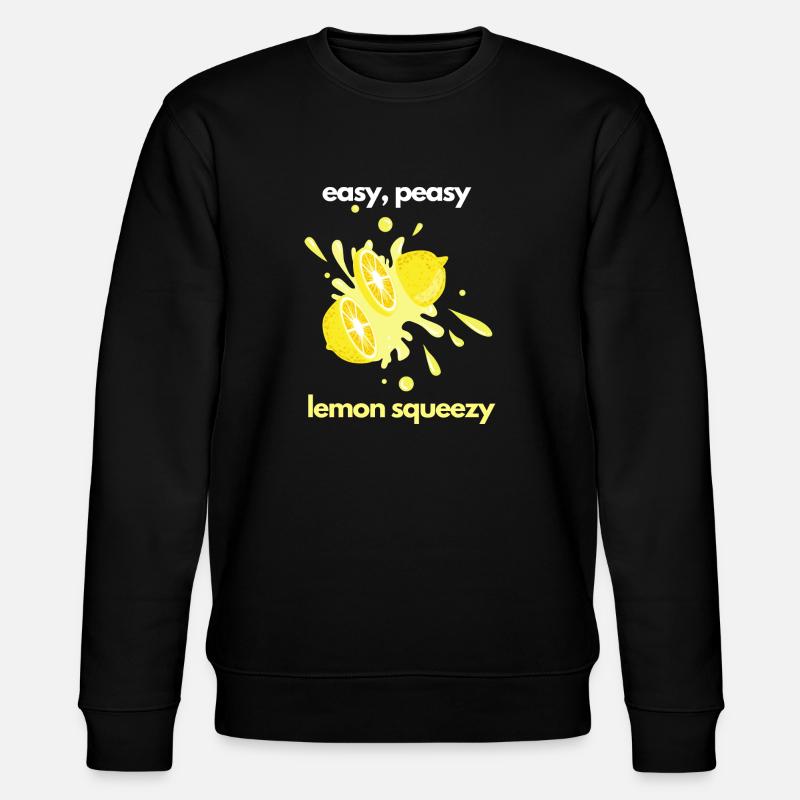 easy peasy lemon squeezy - Stanley/Stella Unisex Bio-Sweatshirt CHANGER  - Schwarz