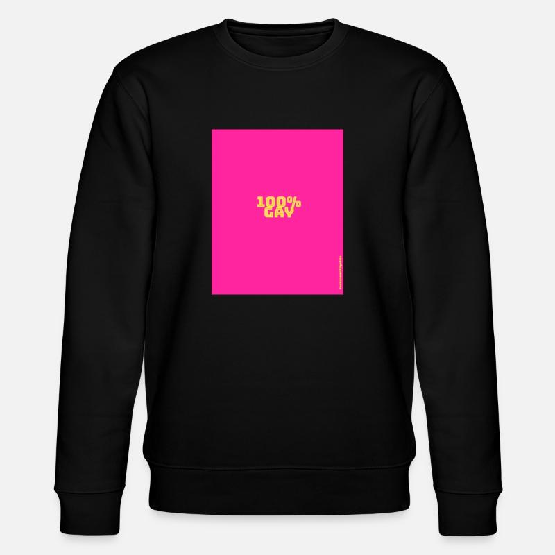 100 % Gay - Stanley/Stella Unisex Bio-Sweatshirt CHANGER  - Schwarz