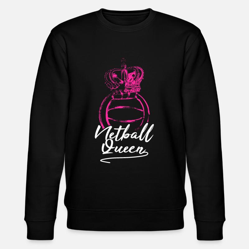 Netball Queen - Stanley/Stella CHANGER Unisex Organic Sweatshirt - black