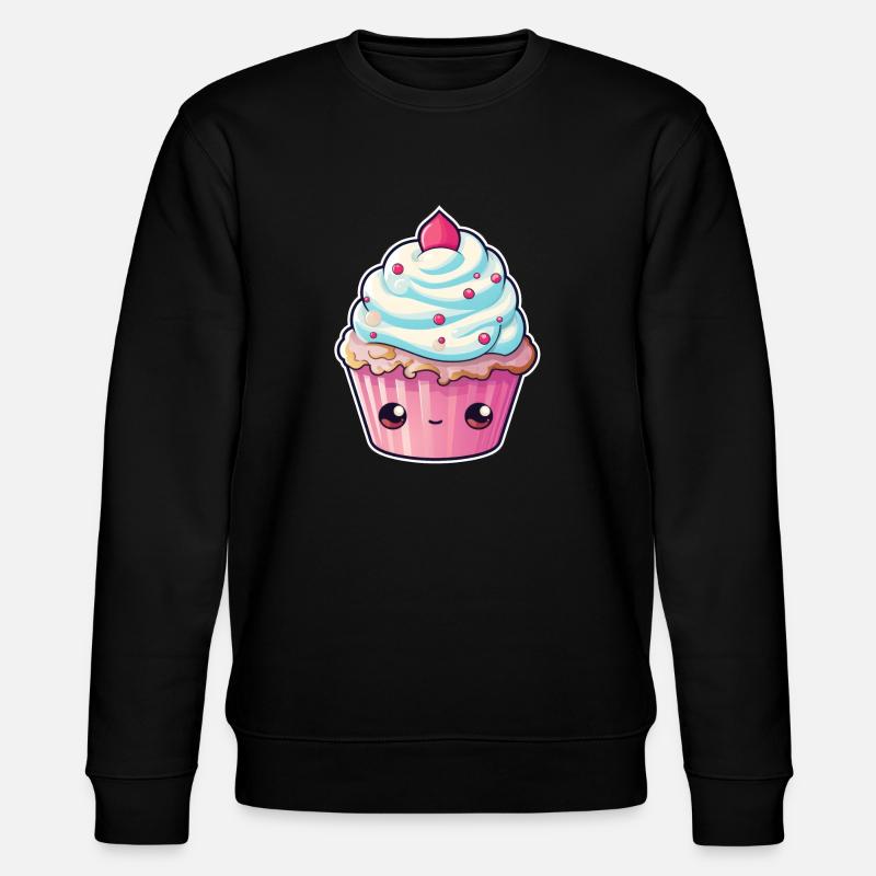 Cupcake Kawaii - Stanley/Stella Unisex Bio-Sweatshirt CHANGER  - Schwarz