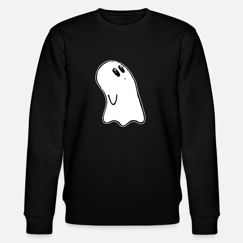 Halloween cute Ghost - Stanley/Stella CHANGER Unisex Organic Sweatshirt - black