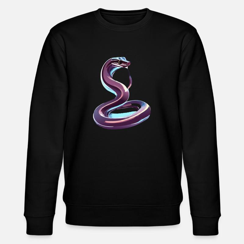 Serpent chromé - Sweat bio CHANGER Stanley/Stella Unisexe - noir