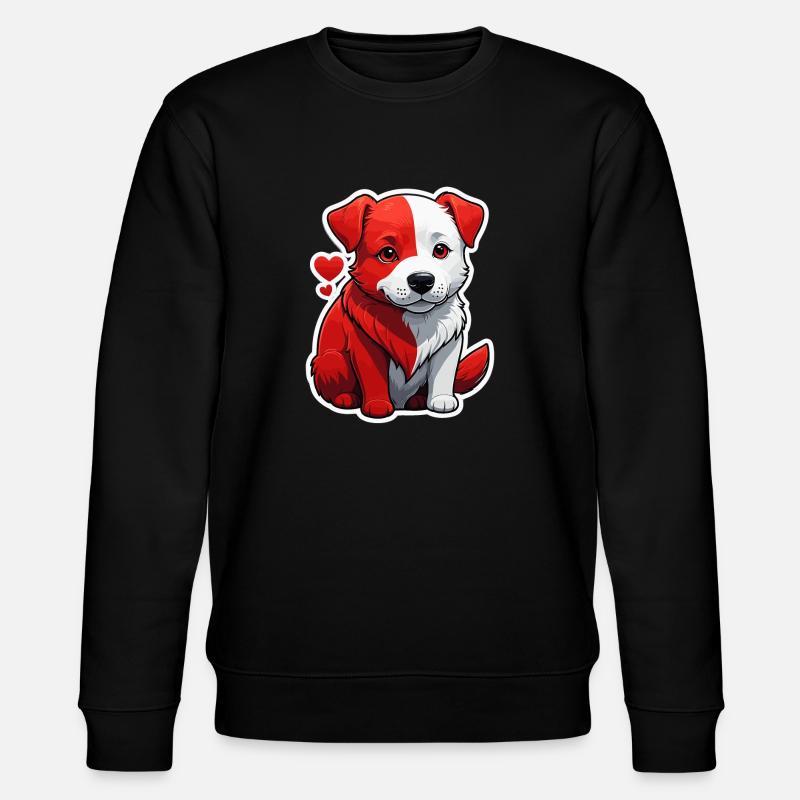 Rothund - Stanley/Stella Unisex Bio-Sweatshirt CHANGER  - Schwarz