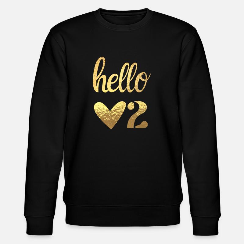 Hello 2 - Stanley/Stella CHANGER Unisex Organic Sweatshirt - black