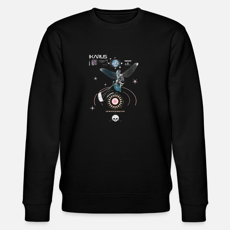Kitesurfeur Ikarus - Sweat bio CHANGER Stanley/Stella Unisexe - noir