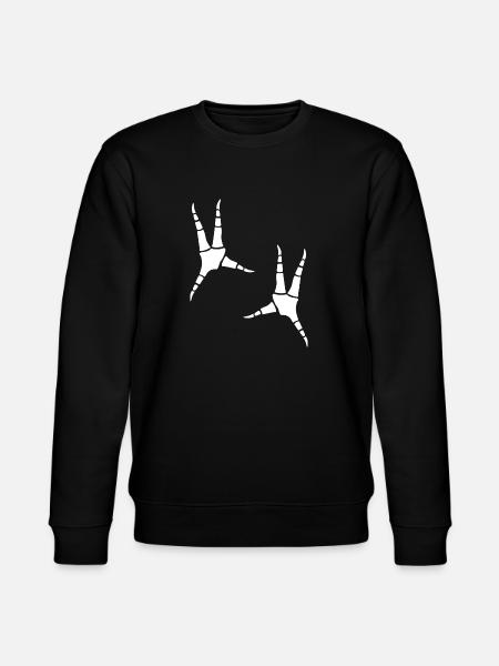 Parrot footprints - Stanley/Stella CHANGER Unisex Organic Sweatshirt - black