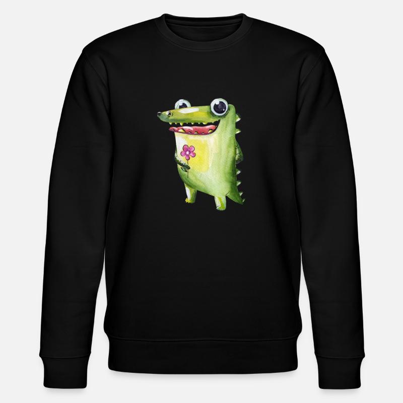 Croc, the charmer - Stanley/Stella CHANGER Unisex Organic Sweatshirt - black