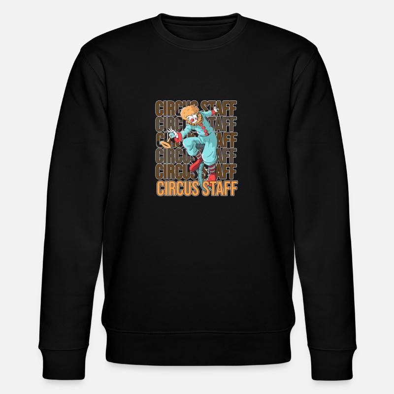 Circus Staff Ringmaster Carnival Clown - Stanley/Stella Unisex Bio-Sweatshirt CHANGER - Schwarz
