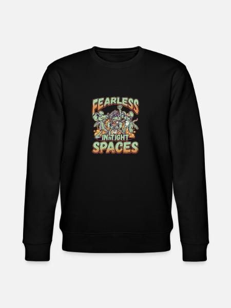 Fearless in Tight Spaces - Stanley/Stella CHANGER Unisex Organic Sweatshirt - black