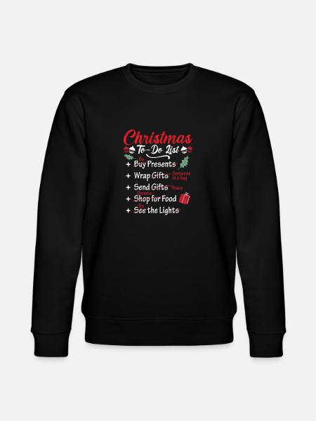 Chritma's To-Do List - Stanley/Stella CHANGER Unisex Organic Sweatshirt - black