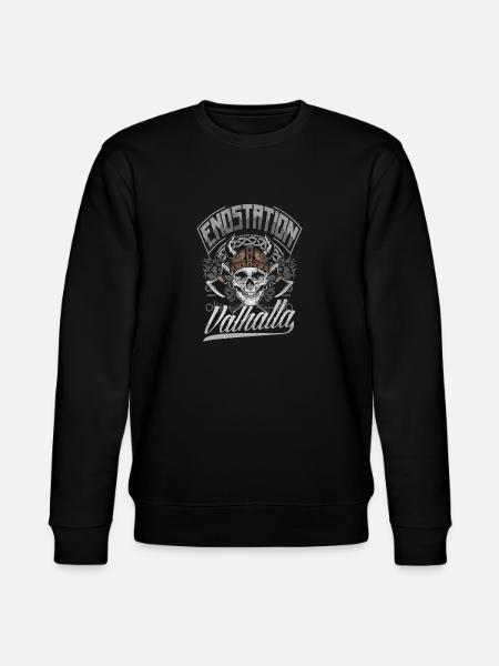 Endstation Valhalla Wikinger Krieger - Stanley/Stella Unisex Bio-Sweatshirt CHANGER  - Schwarz