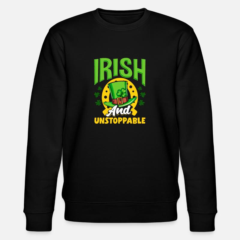 Irlandais et irréparable Irlande Saint-Patrick - Sweat bio CHANGER Stanley/Stella Unisexe - noir