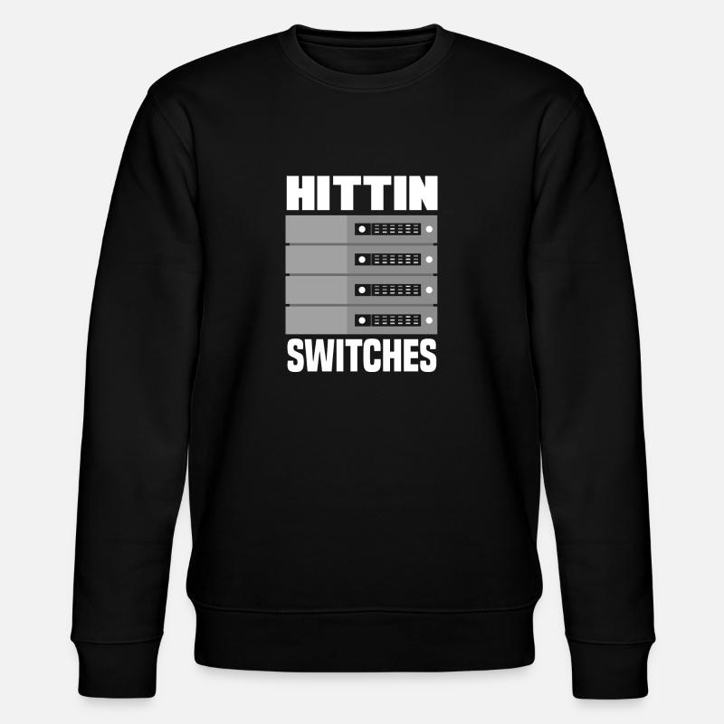 Hittin' Switches Network Admin - Stanley/Stella Unisex Bio-Sweatshirt CHANGER  - Schwarz