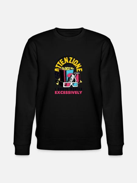Attenzione Movie Quote - Stanley/Stella CHANGER Unisex Organic Sweatshirt - black