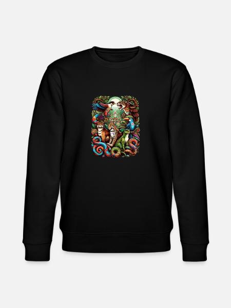 Ayahuasca Animal Spirit Guide - Stanley/Stella CHANGER Unisex Organic Sweatshirt - black
