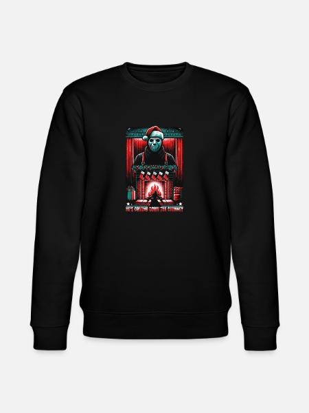 Chimney Chills Slasher Menacing Christmas - Stanley/Stella CHANGER Unisex Organic Sweatshirt - black