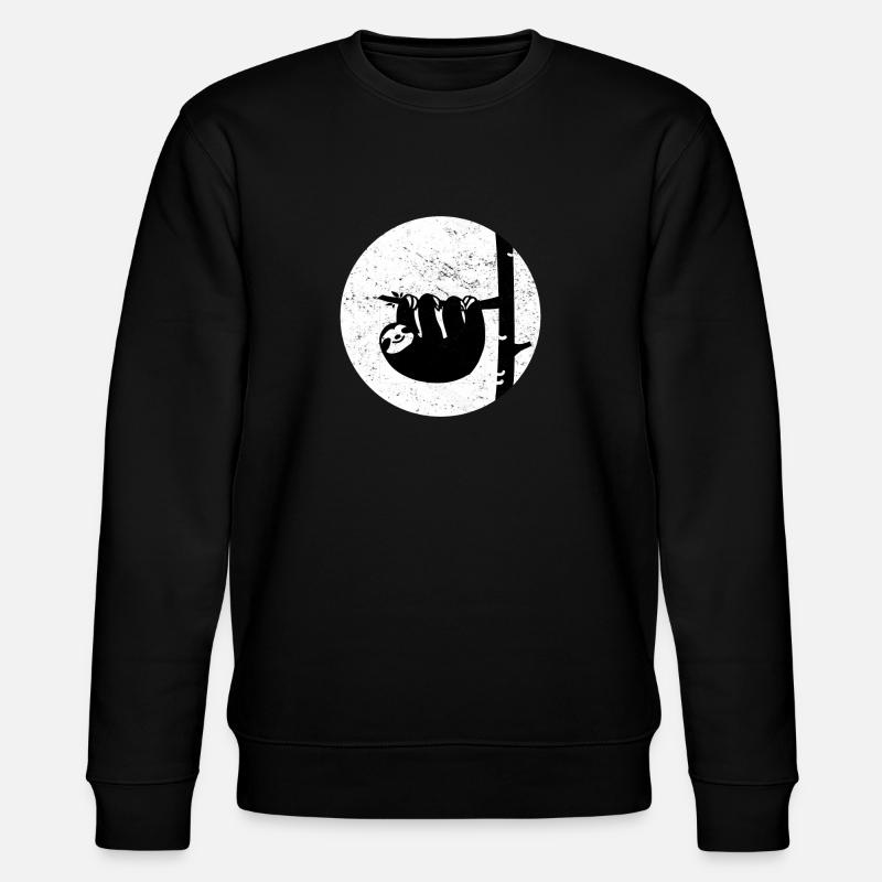 Faultier - Stanley/Stella Unisex Bio-Sweatshirt CHANGER  - Schwarz