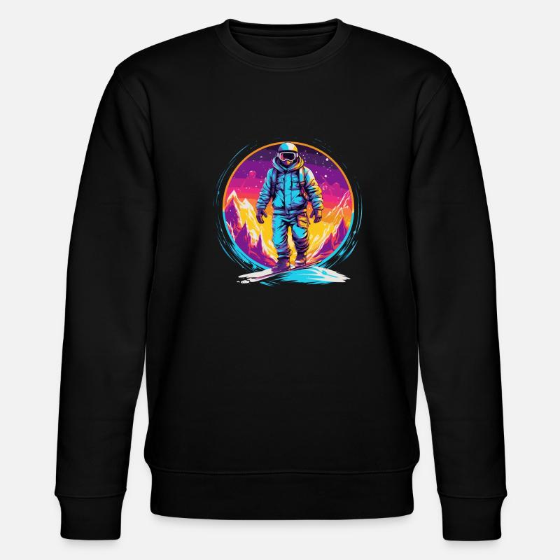 Snowboard ou ski puis après-ski - Sweat bio CHANGER Stanley/Stella Unisexe - noir